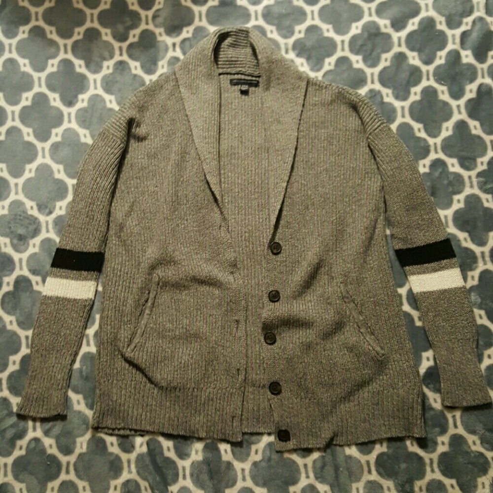 Gray cardigan
